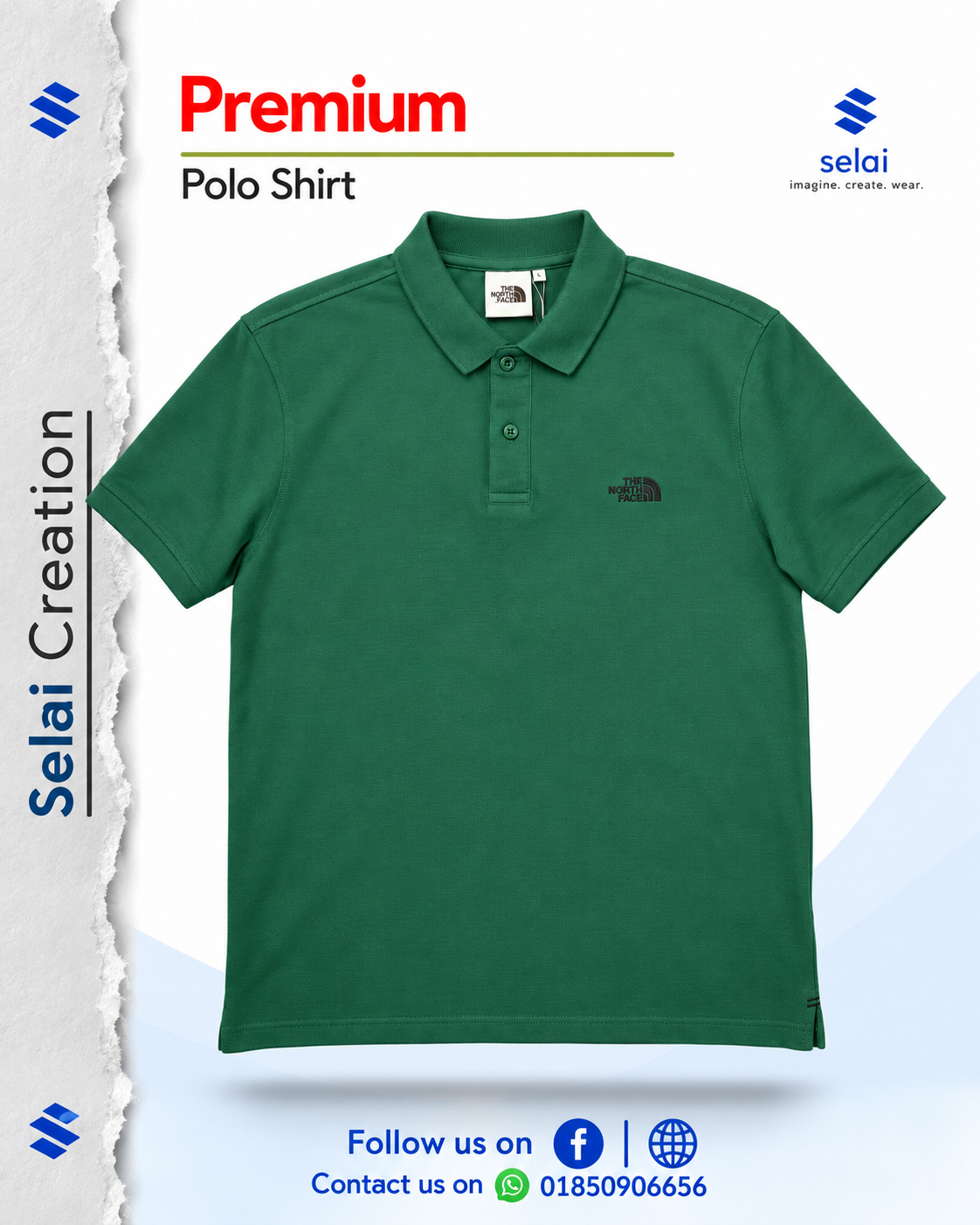 Premium The North Face Lacoste Polo - Image 4