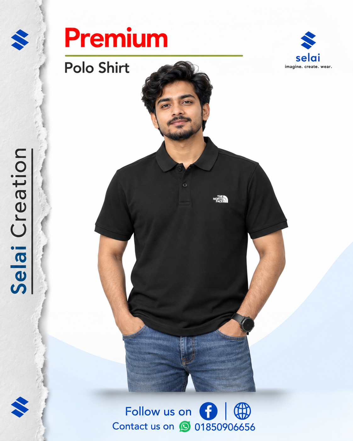 Premium The North Face Lacoste Polo - Image 13