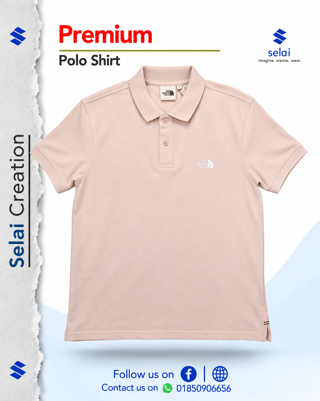 Premium The North Face Lacoste Polo - Image 3