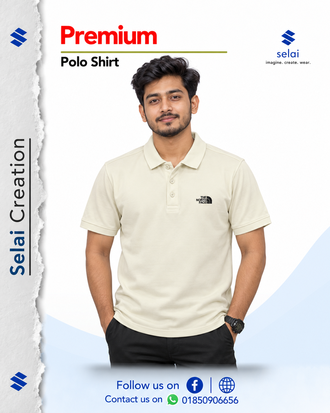 Premium The North Face Lacoste Polo - Image 11