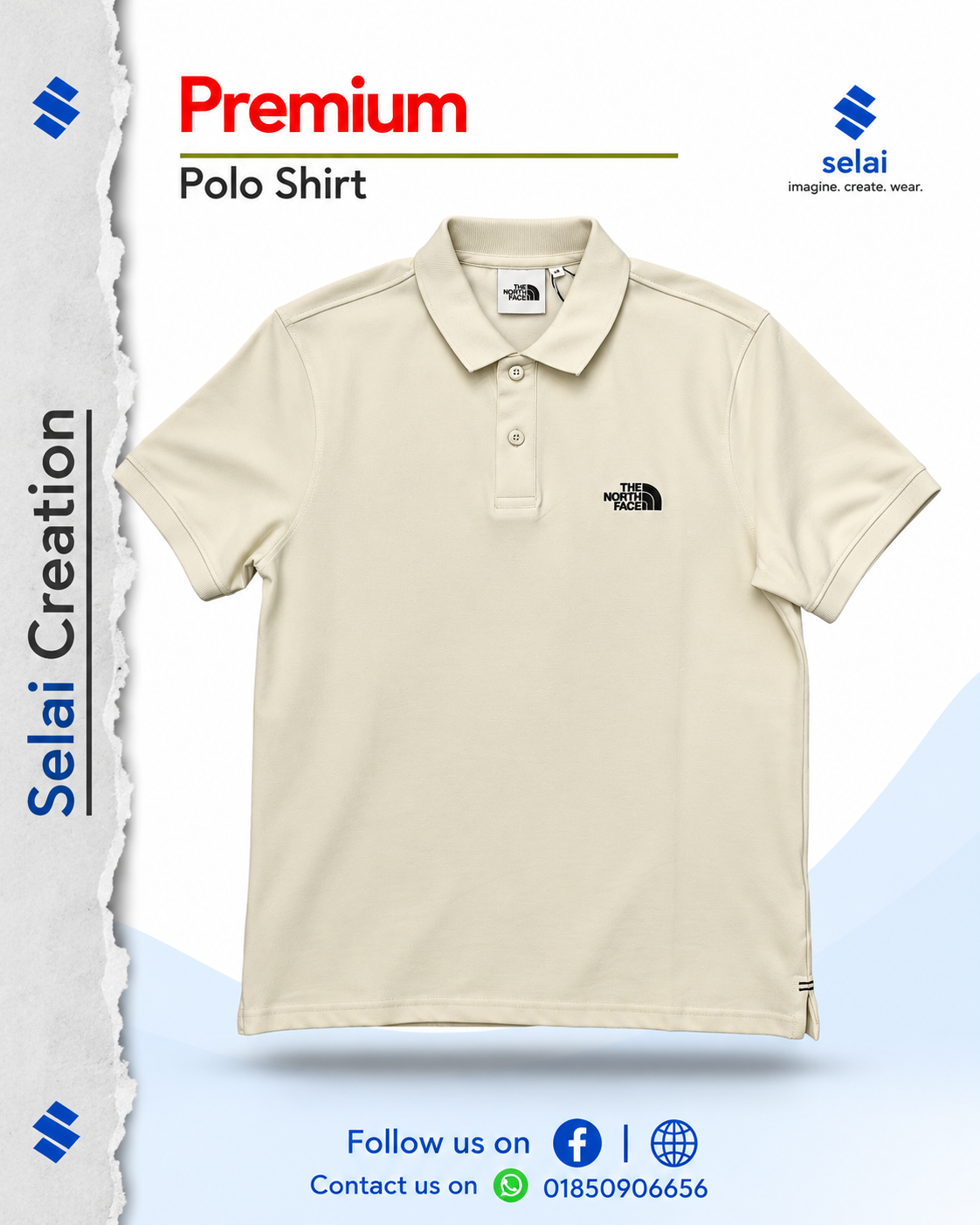 Premium The North Face Lacoste Polo - Image 2